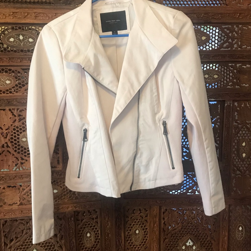 Light Pink Suede Jacket